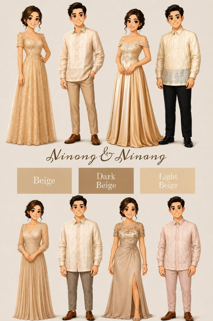 Primary Sponsors Attire - Ninong and Ninang Reference